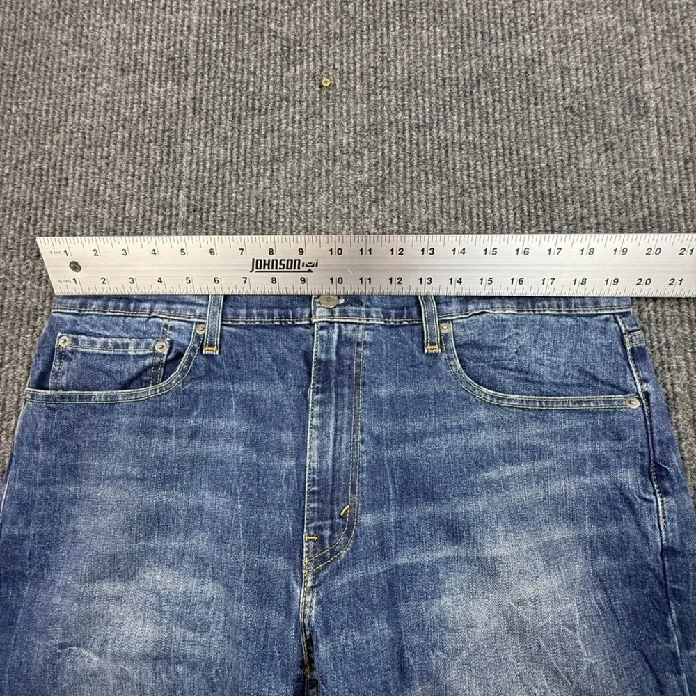 Levis 502 Regular Taper Jeans Mens 38x30 Tanager Wash Blue Stretch 29507-0003